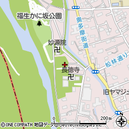 福生墓苑管理事務所周辺の地図