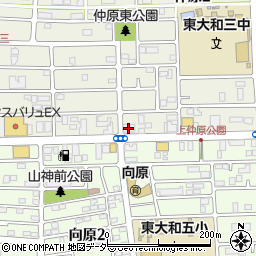 ビッグ・エー　東大和仲原店周辺の地図