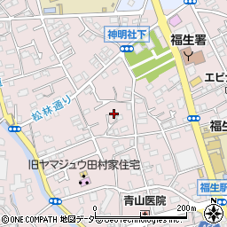 東京都福生市福生1142-18周辺の地図