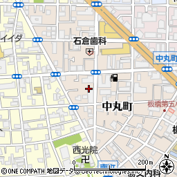 東京都板橋区中丸町45周辺の地図