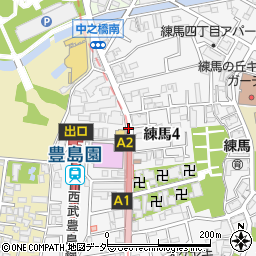 豊島園駅前周辺の地図