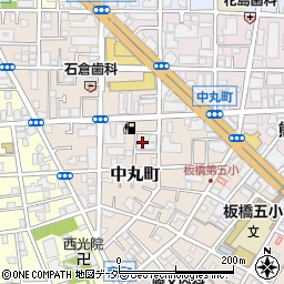 東京都板橋区中丸町43周辺の地図