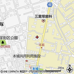成田空港警備本城寮周辺の地図