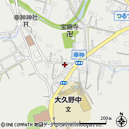 東京都西多摩郡日の出町大久野1678周辺の地図
