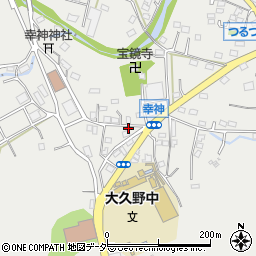 東京都西多摩郡日の出町大久野1678-4周辺の地図