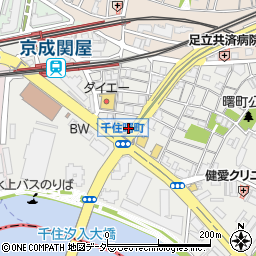 東京都足立区千住曙町9周辺の地図