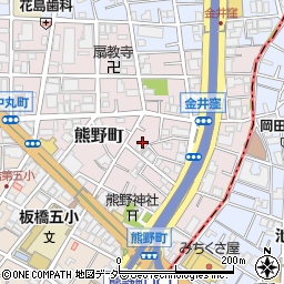 東京都板橋区熊野町周辺の地図