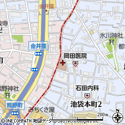 東京都豊島区池袋本町2丁目34周辺の地図