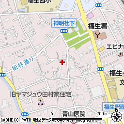 東京都福生市福生1141-2周辺の地図