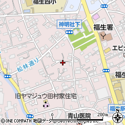 東京都福生市福生1140周辺の地図