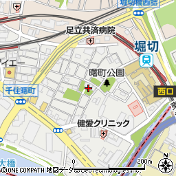 東京都足立区千住曙町27周辺の地図