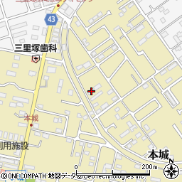 千葉県成田市本城9-4周辺の地図