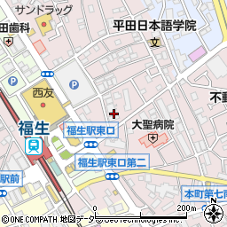 東京都福生市福生885周辺の地図