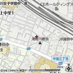 東京都北区上中里1丁目3周辺の地図