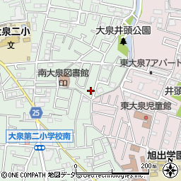 東京都練馬区南大泉1丁目44周辺の地図