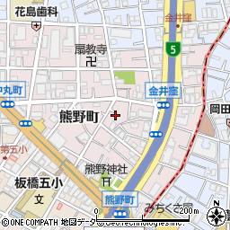 東京都板橋区熊野町17周辺の地図