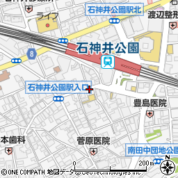 日高屋 石神井公園店周辺の地図