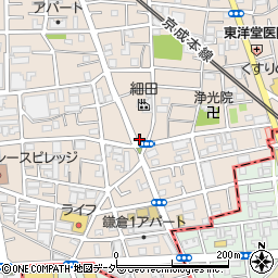 ソレアード鎌倉周辺の地図