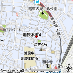東京都豊島区池袋本町4丁目周辺の地図