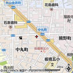 東京都板橋区中丸町31周辺の地図