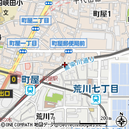 まいばすけっと京成町屋駅北店周辺の地図