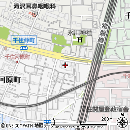 東京都足立区千住河原町37周辺の地図