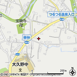 東京都西多摩郡日の出町大久野1586周辺の地図
