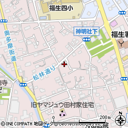 東京都福生市福生1136周辺の地図
