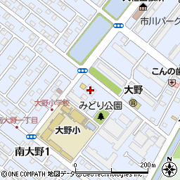 くすりの福太郎市川大野店周辺の地図