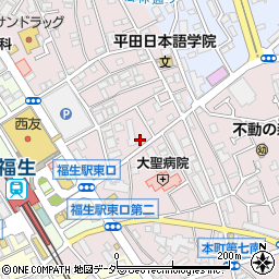 東京都福生市福生883周辺の地図