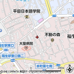 東京都福生市福生876周辺の地図