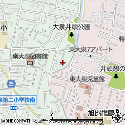 東京都練馬区南大泉1丁目41周辺の地図