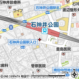 星乃珈琲店石神井公園店周辺の地図