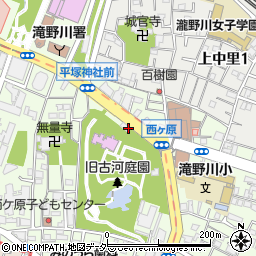 西ヶ原ローズ動物病院周辺の地図