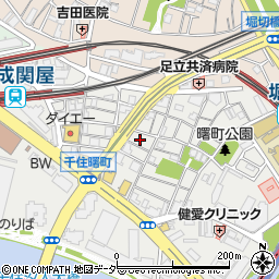 東京都足立区千住曙町19周辺の地図