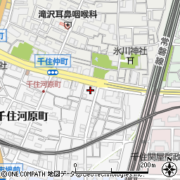 東京都足立区千住河原町36周辺の地図