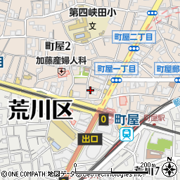 カラオケバンバン BanBan 町屋店周辺の地図