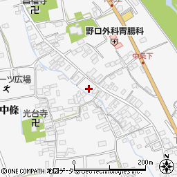 山梨県韮崎市中田町中條1258-3周辺の地図