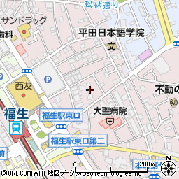 東京都福生市福生883-3周辺の地図