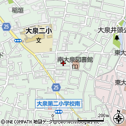 東京都練馬区南大泉1丁目50周辺の地図