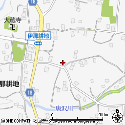 伊那森パークいちご園周辺の地図