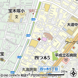 東京都葛飾区四つ木5丁目18-1周辺の地図