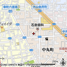 東京都板橋区中丸町49周辺の地図