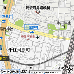 東京都足立区千住河原町29周辺の地図