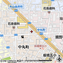 東京都板橋区中丸町51周辺の地図