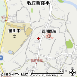 山梨県山梨市牧丘町窪平825周辺の地図