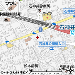 東京都練馬区石神井町周辺の地図