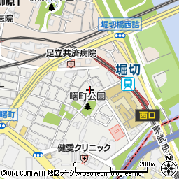 東京都足立区千住曙町32周辺の地図