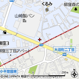 デイリーヤマザキ東久留米柳窪２丁目店周辺の地図