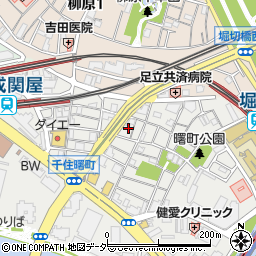 東京都足立区千住曙町18周辺の地図